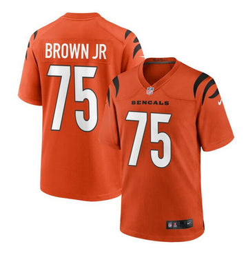 Orlando Brown Cincinnati Bengals orange Game jersey