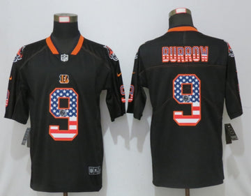 Joe Burrow Cincinnati Bengals black Color Rush jersey