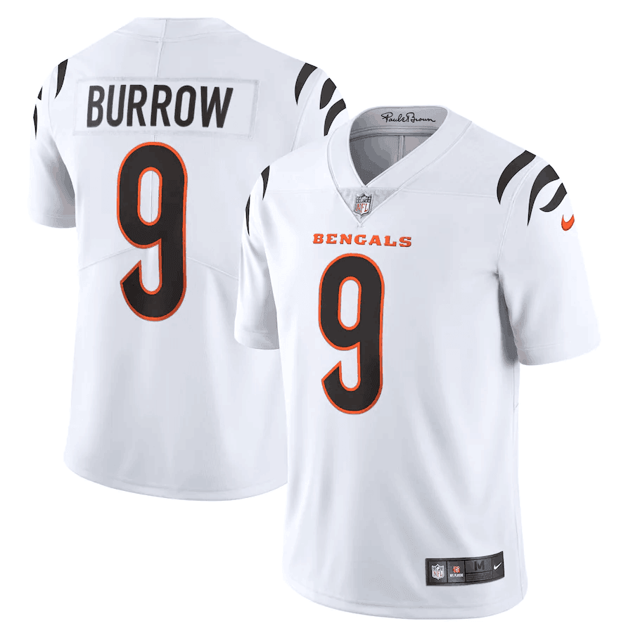 Joe Burrow Cincinnati Bengals white Vapor jersey