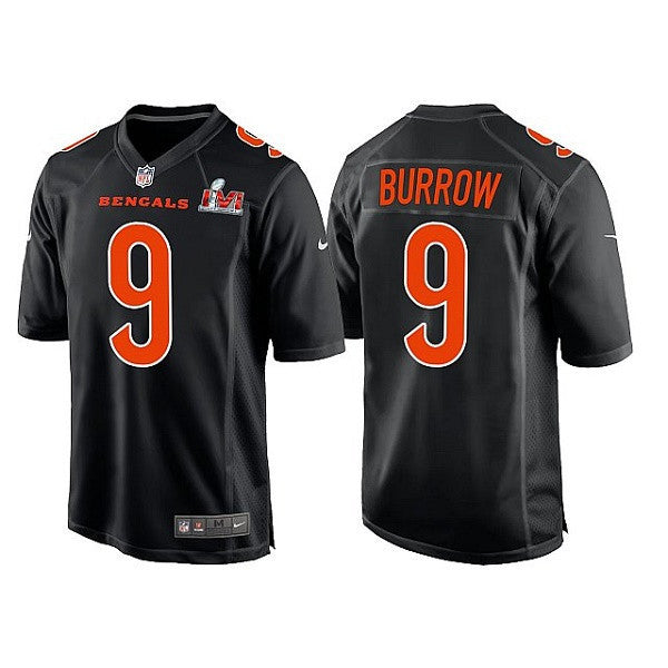 Joe Burrow Cincinnati Bengals black Game jersey