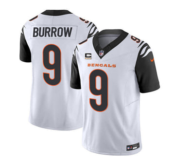 Joe Burrow Cincinnati Bengals white Vapor jersey