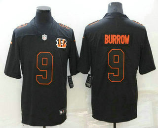 Joe Burrow Cincinnati Bengals black Vapor jersey