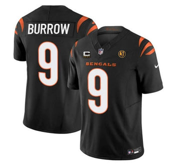 Joe Burrow Cincinnati Bengals black Vapor jersey