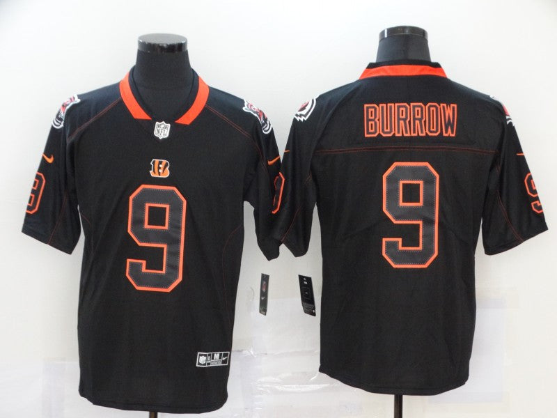 Joe Burrow Cincinnati Bengals black Color Rush jersey