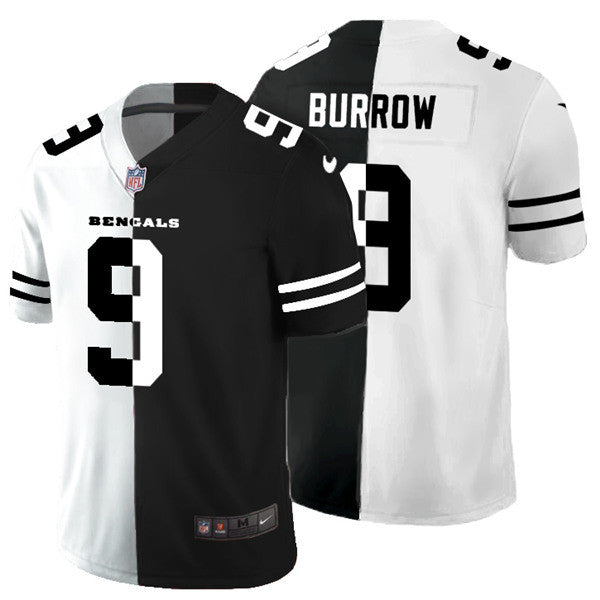 Joe Burrow Cincinnati Bengals black Split jersey