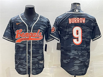 Joe Burrow Cincinnati Bengals gray Camo jersey