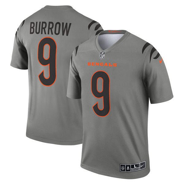 Joe Burrow Cincinnati Bengals gray jersey