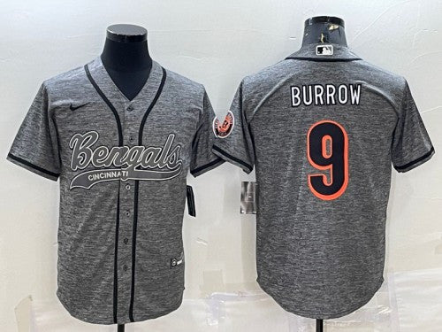Joe Burrow Cincinnati Bengals gray jersey
