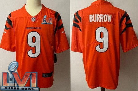 Joe Burrow Cincinnati Bengals orange Vapor jersey