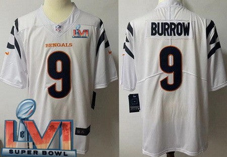 Joe Burrow Cincinnati Bengals white Vapor jersey