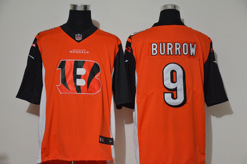 Joe Burrow Cincinnati Bengals orange Vapor jersey