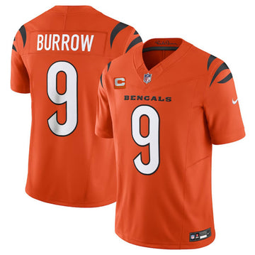 Joe Burrow Cincinnati Bengals orange Vapor jersey