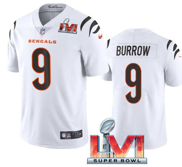 Joe Burrow Cincinnati Bengals white Vapor jersey