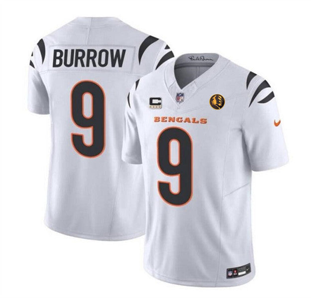 Joe Burrow Cincinnati Bengals white Vapor jersey