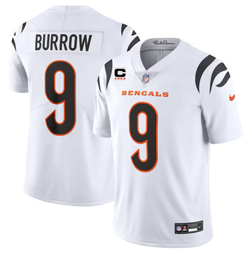 Joe Burrow Cincinnati Bengals white Vapor jersey