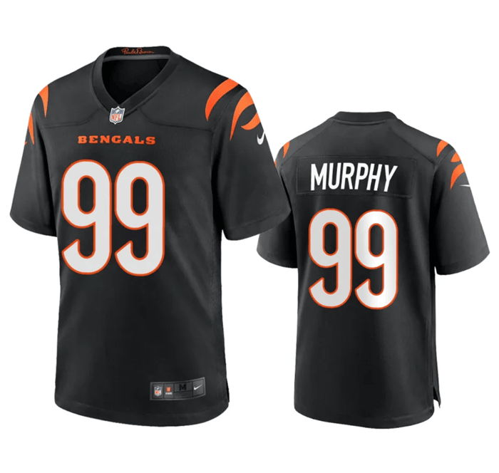 Myles Murphy Cincinnati Bengals black Game jersey