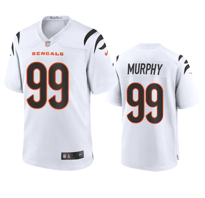 Myles Murphy Cincinnati Bengals white Game jersey