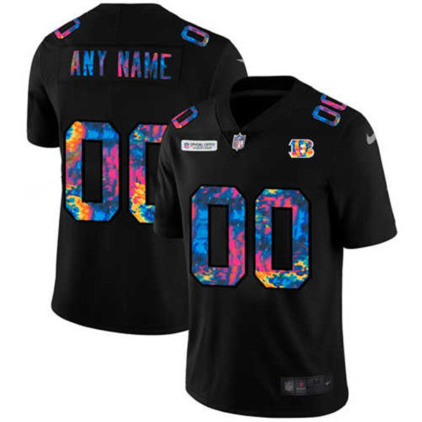 Custom Cincinnati Bengals black Limited jersey