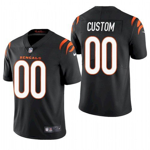 Custom Cincinnati Bengals black Vapor jersey