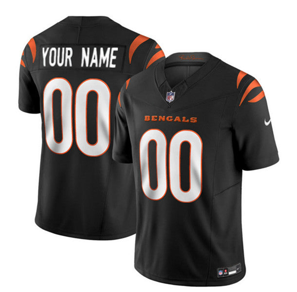 Custom Cincinnati Bengals black Vapor jersey