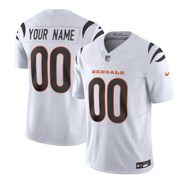 Custom Cincinnati Bengals white Vapor jersey