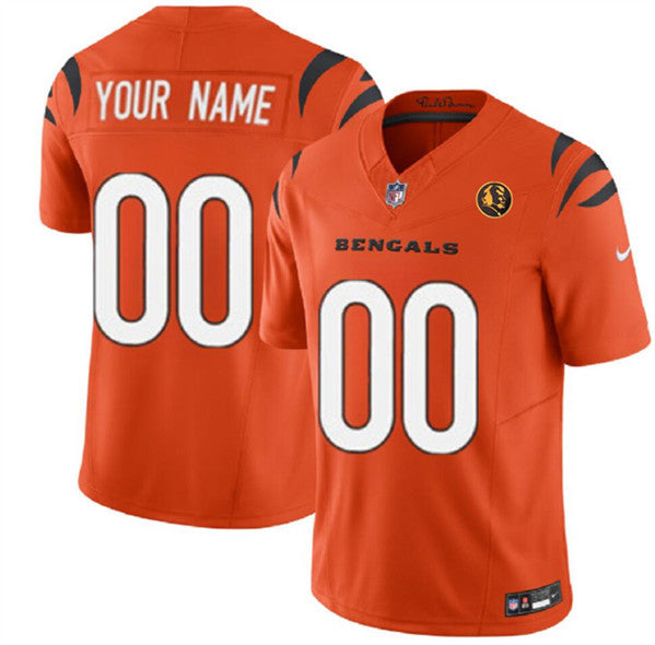 Custom Cincinnati Bengals orange Vapor jersey