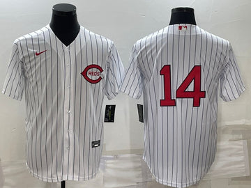 Pete Rose Cincinnati Reds white jersey