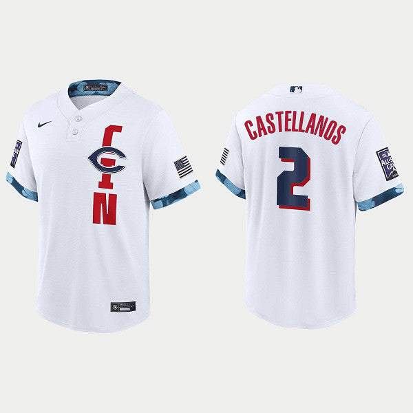 Nick Castellanos Cincinnati Reds white All-Star jersey