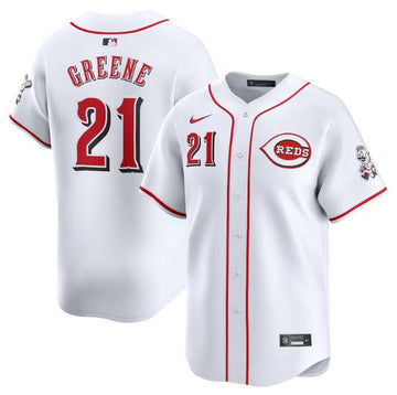 Hunter Greene Cincinnati Reds white Limited jersey
