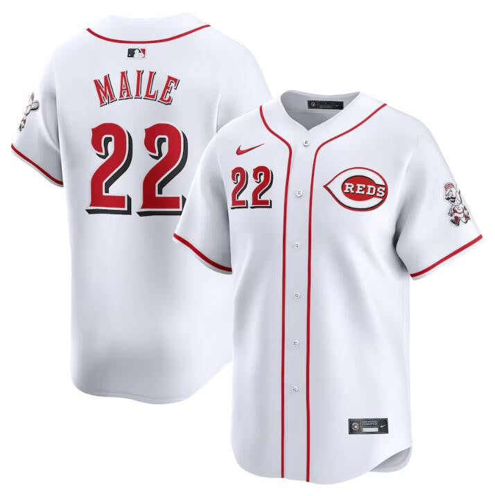 Luke Maile Cincinnati Reds white Limited jersey