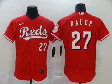 Trevor Bauer Reds Flex Base Cincinnati Reds jersey