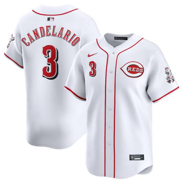 Jeimer Candelario Cincinnati Reds white Limited jersey