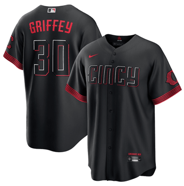 Ken Griffey Jr Cincinnati Reds black City Connect jersey