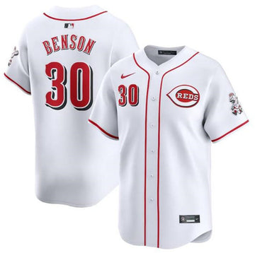 Will Benson Cincinnati Reds white Limited jersey