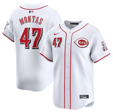 Frankie Montas Cincinnati Reds white Limited jersey