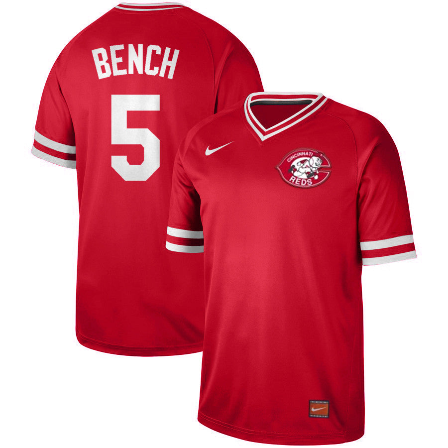 Johnny Bench Cincinnati Reds red Cooperstown jersey