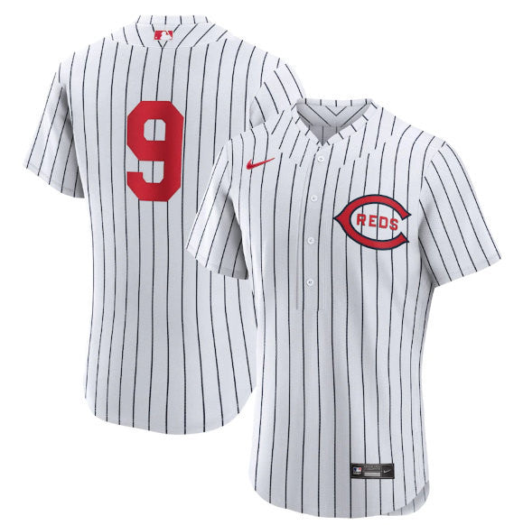 Mike Moustakas Cincinnati Reds white jersey