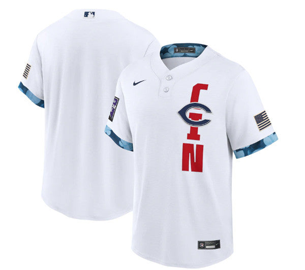 Custom Cincinnati Reds white All-Star jersey