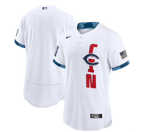 Custom Cincinnati Reds white All-Star jersey
