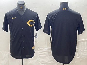 Custom Cincinnati Reds black jersey