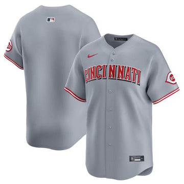 Custom Cincinnati Reds gray Limited jersey