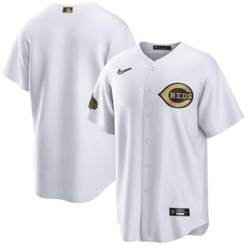 Custom Cincinnati Reds white All-Star jersey