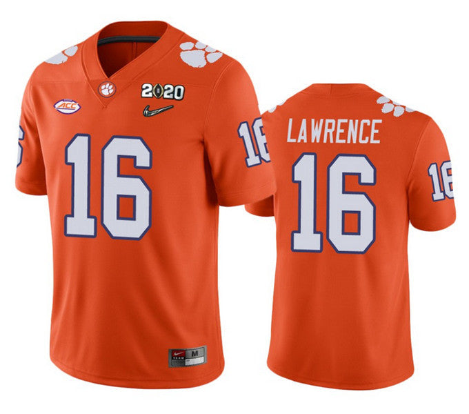 Trevor Lawrence Clemson Tigers orange jersey