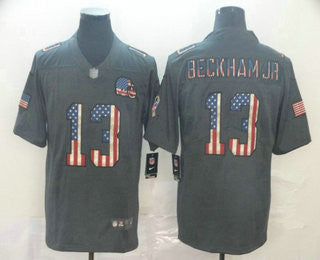 Odell Beckham Jr Cleveland Browns black Salute To Service jersey