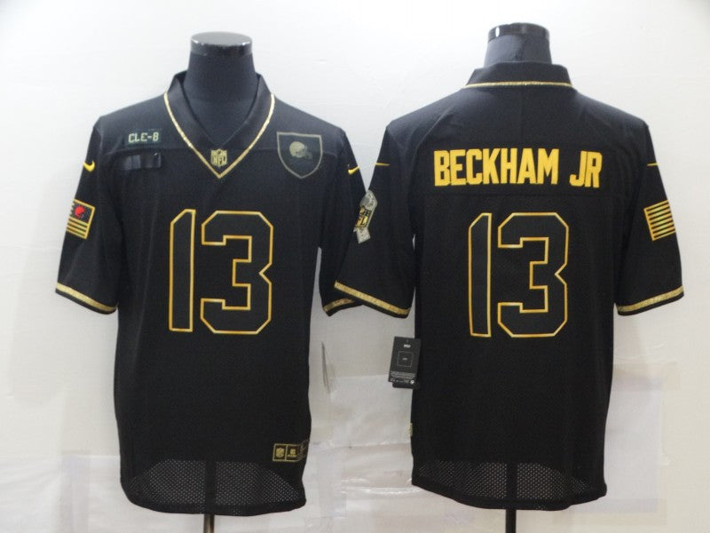Odell Beckham Jr Cleveland Browns black Salute To Service jersey