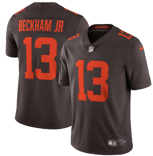 Odell Beckham Jr New Cleveland Browns brown Vapor jersey
