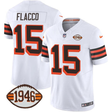 Joe Flacco Cleveland Browns white Vapor jersey