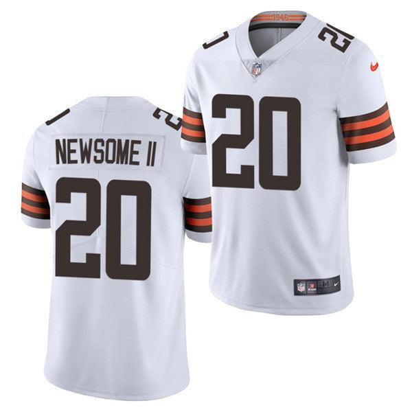 Greg Newsome II Cleveland Browns white Vapor jersey