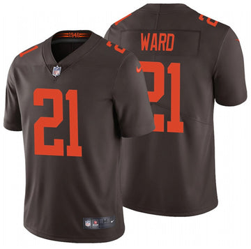 Denzel Ward Cleveland Browns brown Vapor jersey