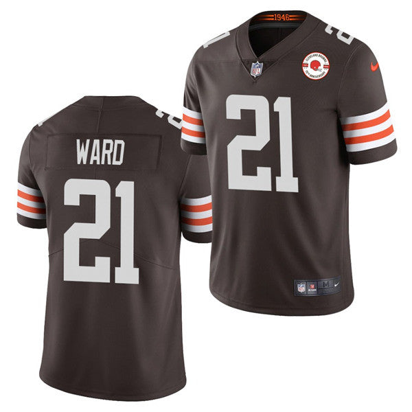 Denzel Ward Cleveland Browns brown Vapor jersey